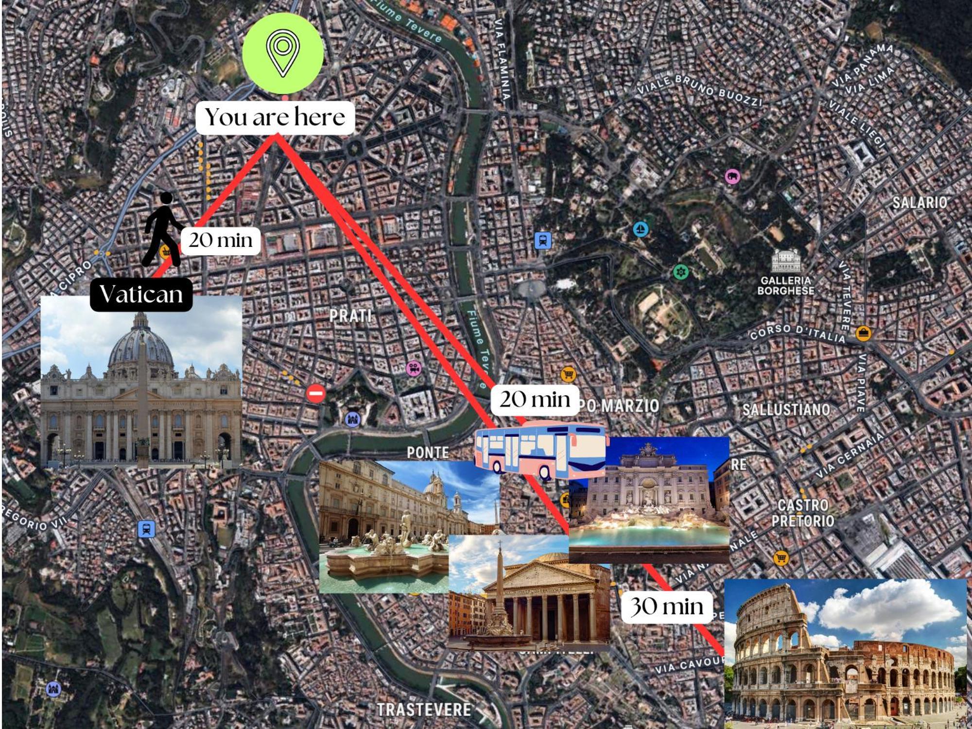 Ottaviano - 10 Min Dal Vaticano Rome Buitenkant foto